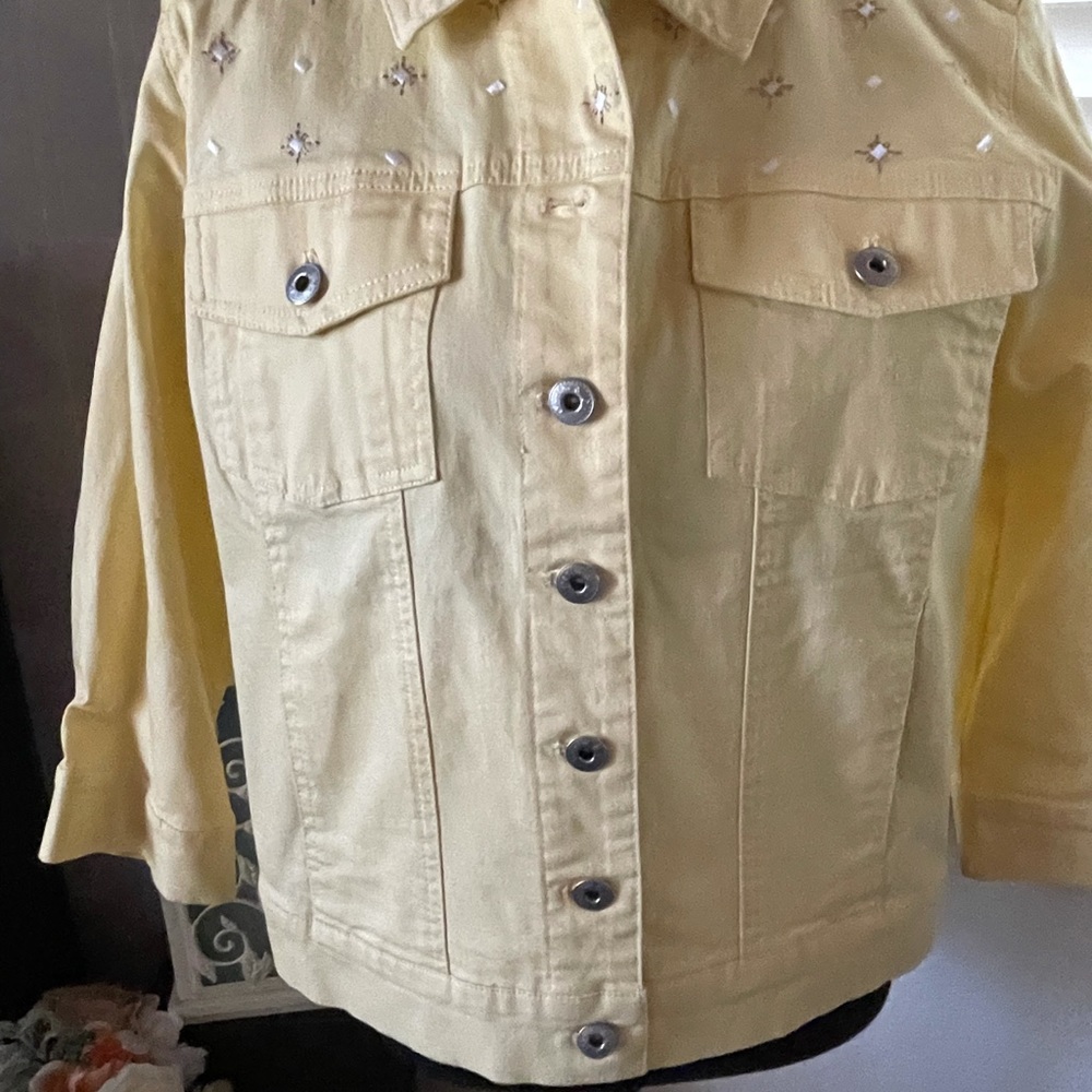 D&company yellow jean jacket